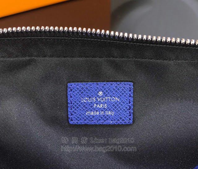 LV腰包 M30251 限量版 路易威登Outdoor腰包 LV男胸包 LV籃花Taïga皮革男腰包  ydh2973